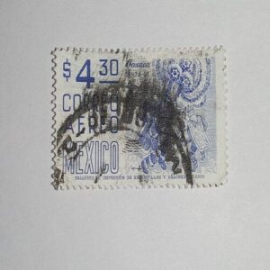 USED - MEXICO 30 POSTAGE STAMP USED - MEXICO $4 30 POSTAGE STAMP