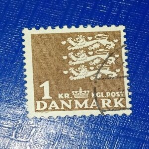USED - DANMARK 1RE POSTAGE STAMP USED - DANMARK 1RE POSTAGE STAMP