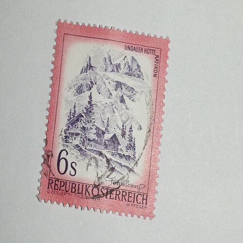 USED - REPUBLIK 'O' STERREICH 6S POSTAGE STAMP USED - REPUBLIK 'O' STERREICH 6S POSTAGE STAMP