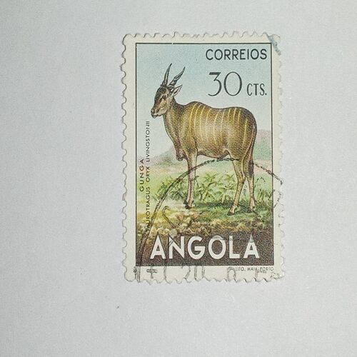 USED - ANGOLA 30CTS. POSTAGE STAMP USED - ANGOLA 30CTS. POSTAGE STAMP