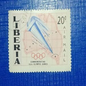 USED - AUSTRALIA 20C POSTAGE STAMP