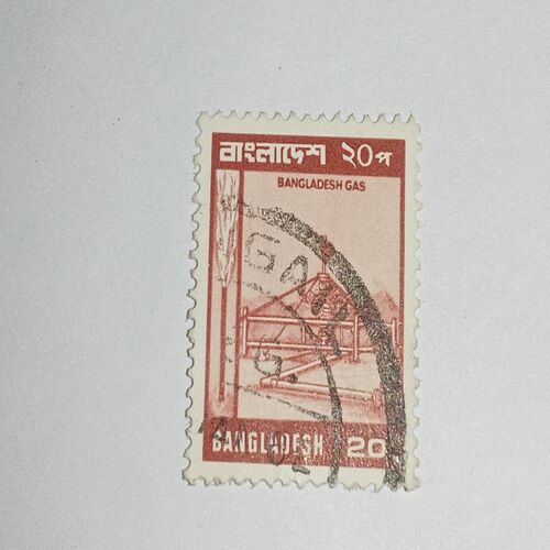 USED - BANGLADESH 20P POSTAGE STAMP