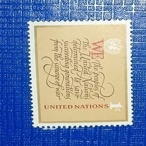 USED - UNITAD NATONS POSTAGE STAMP USED - UNITAD NATONS POSTAGE STAMP