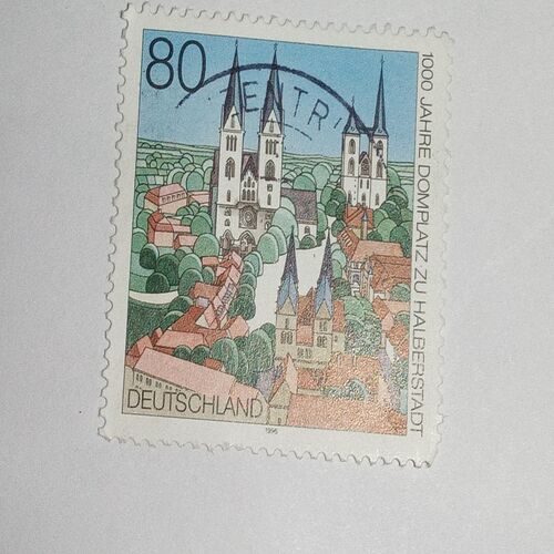 USED - DEUTSCHLAND 80 POSTAGE STAMP USED - DEUTSCHLAND 80 POSTAGE STAMP