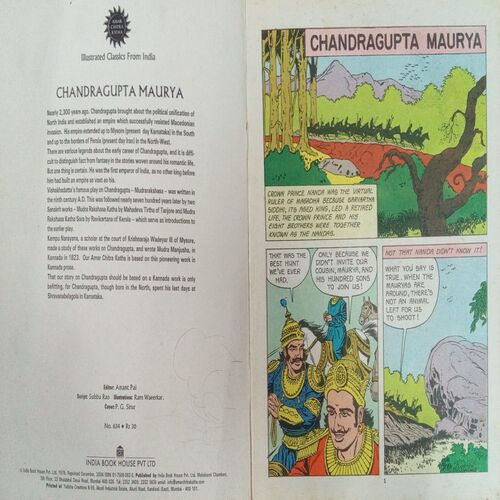 CHANDRAGUPTA MAURYA (VOL . 634) CHANDRAGUPTA MAURYA (VOL . 634)