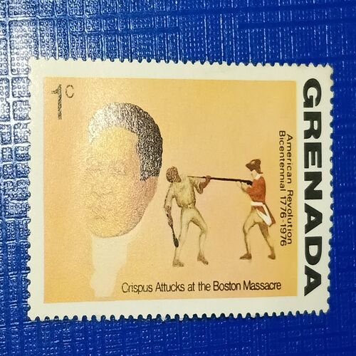 USED - GRENADA 1c POSTAGE STAMP USED - GRENADA 1c POSTAGE STAMP