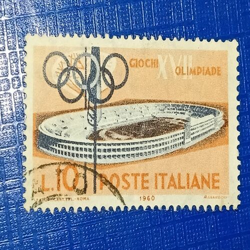 USED - POSTE ITALIANE 10LIRE POSTAGE STAMP USED - POSTE ITALIANE 10LIRE POSTAGE STAMP