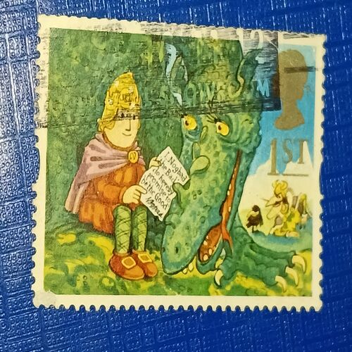 USED - BRITISH 1ST POSTAGE STAMP USED - BRITISH 1ST POSTAGE STAMP