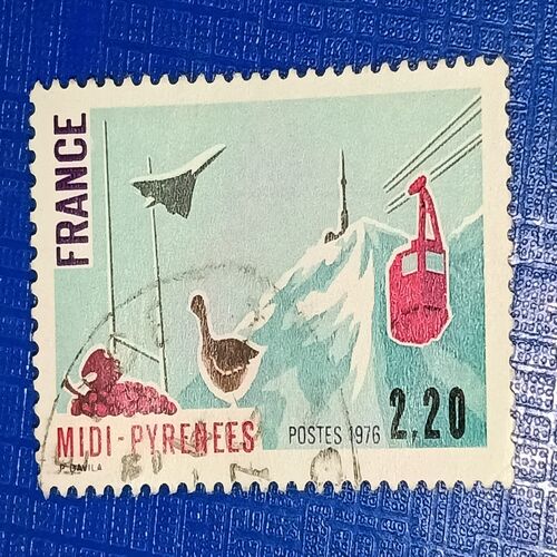 USED - FRANCE 2,20 POSTAGE STAMP USED - FRANCE 2,20 POSTAGE STAMP