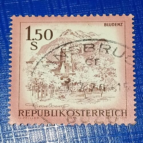 USED - REPUBLIK 'O' STERREICH 1.50S POSTAGE STAMP USED - REPUBLIK 'O' STERREICH 1.50S POSTAGE STAMP
