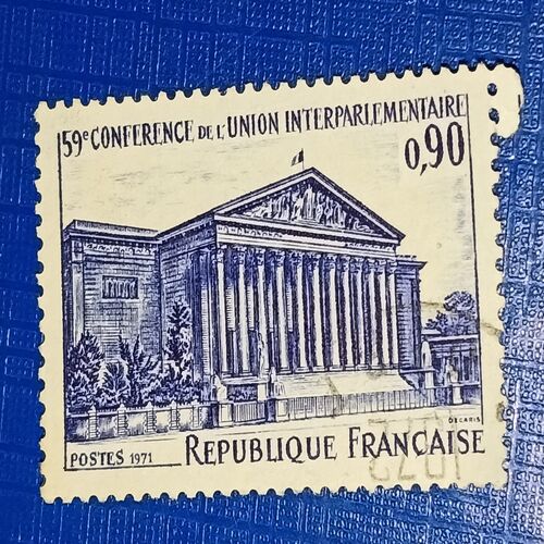 USED - REPUBLIQUE FRANCAISE 0,90 POSTAGE STAMP USED - REPUBLIQUE FRANCAISE 0,90 POSTAGE STAMP