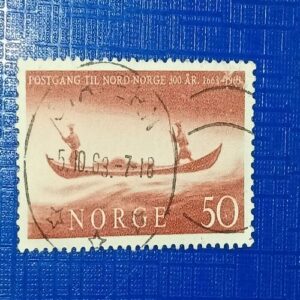USED - NORGE 50 POSTAGE STAMP USED - NORGE 50 POSTAGE STAMP