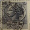 USED-REPVBBILICA HALLANA 15 POSTAGE STAMP. USED-REPVBBILICA HALLANA 15 POSTAGE STAMP.