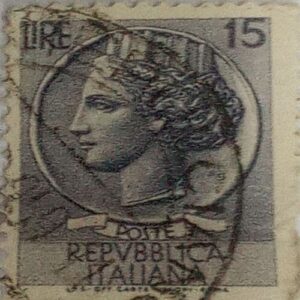 USED-REPVBBILICA HALLANA 15 POSTAGE STAMP. USED-REPVBBILICA HALLANA 15 POSTAGE STAMP.
