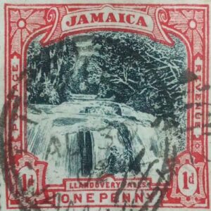 USED- JAMAICA 1d POSTAGE STAMP. USED- JAMAICA 1d POSTAGE STAMP.