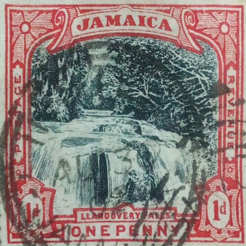 USED- JAMAICA 1d POSTAGE STAMP. USED- JAMAICA 1d POSTAGE STAMP.