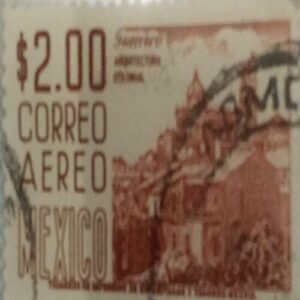 USED-2.00 C0RRED AEREO MEXICO POSTAGE STAMP. USED-2.00 C0RRED AEREO MEXICO POSTAGE STAMP.