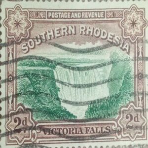 MNH-SOUTHERN RHODESIA 2d VICTORIYA FALLS POSTAGE STAMP.