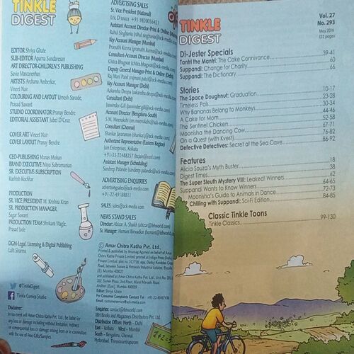 Tinkle digest May 2016. Tinkle digest May 2016.