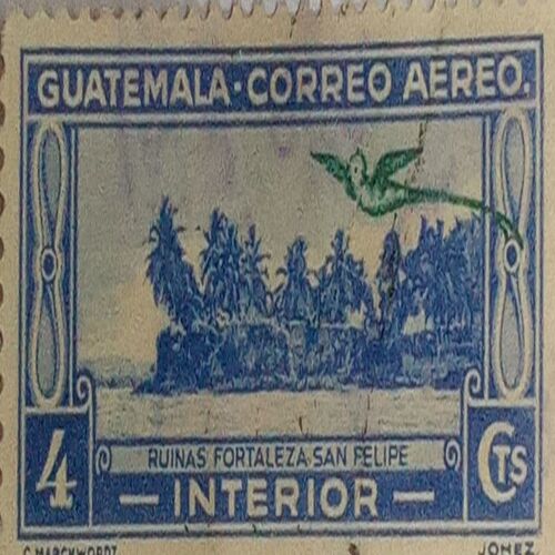 MNH-GUATEMALA- CORREO AEREO. -INTERIOR-4 CTS POSTAGE STAMP.