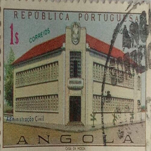USED-ANGOLA 1s REPUBLICA PORTUGUESA CORREIOS POSTAGE STAMP. USED-ANGOLA 1s REPUBLICA PORTUGUESA CORREIOS POSTAGE STAMP.
