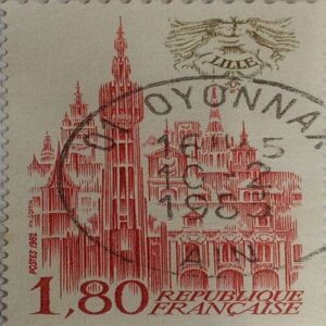 USED-1,80 REPUBLIOUE FRANCAISE POSTAGE STAMP. USED-1,80 REPUBLIOUE FRANCAISE POSTAGE STAMP.