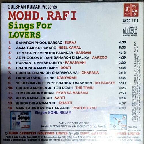 Document 83_92 Mohd Raffi Songs For Lover