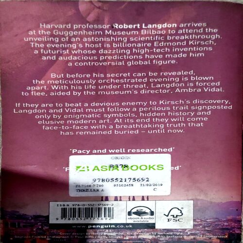 Origin (Dan Brown) (pages 544)