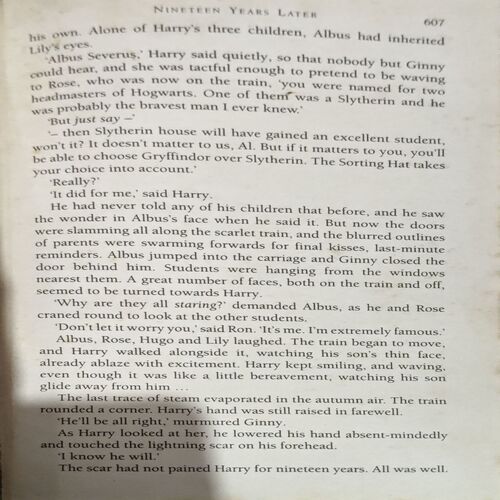 Harry Potter and the Deathly Hallow (pages 608)