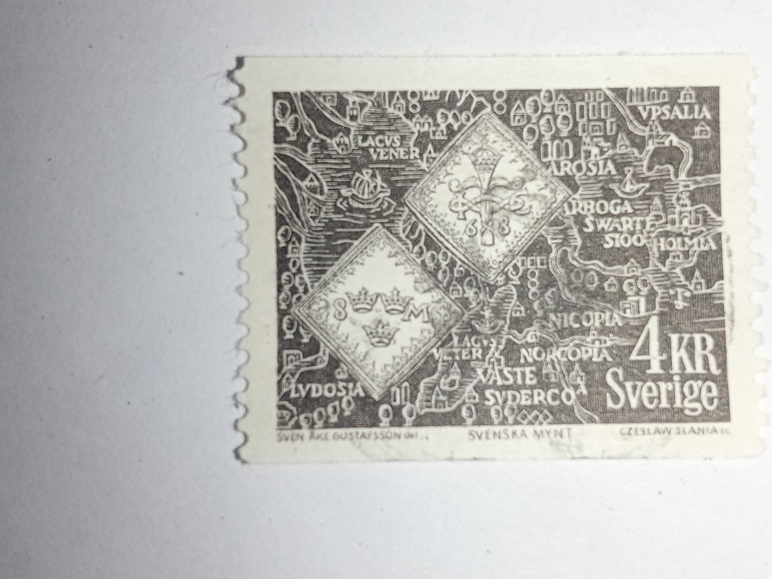 MNH - SVERIGE 4 KR POSTAGE STAMP MNH - SVERIGE 4 KR POSTAGE STAMP