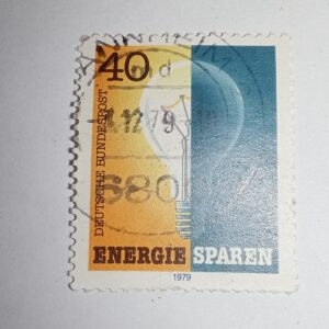 USED - ENERGIE SPAREN 40 POSTAGE STAMP USED - ENERGIE SPAREN 40 POSTAGE STAMP