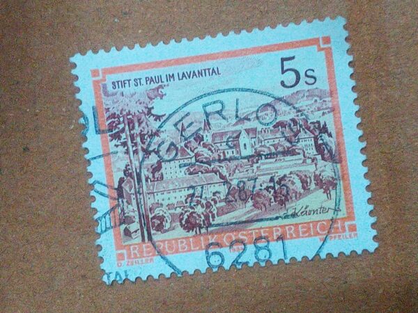 USED - REPUBLIK 'O' STERREICH 5S POSTAGE STAMP