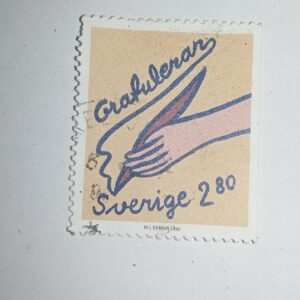 MNH - GRATULERAR SVERIGE 2 80 POSTAGE STAMP MNH - GRATULERAR SVERIGE 2 80 POSTAGE STAMP