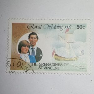USED - THE GRENADINES OF ST. VINCENT 50C POSTAGE STAMP USED - THE GRENADINES OF ST. VINCENT 50C POSTAGE STAMP