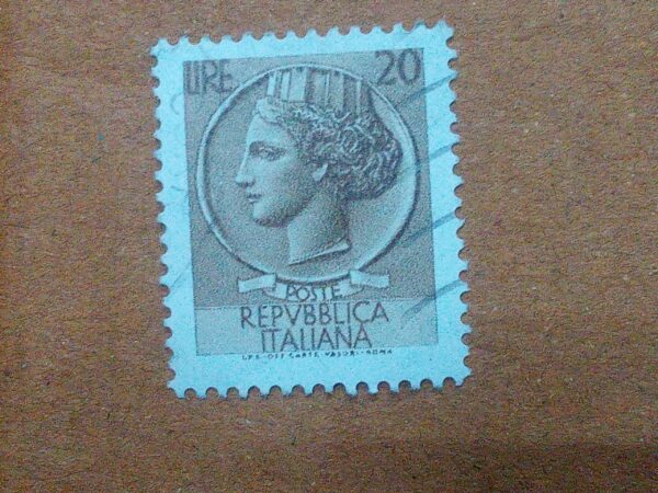 MNH - REPVBBLICA ITALIANA 20LIRE POSTAGE STAMP MNH - REPVBBLICA ITALIANA 20LIRE POSTAGE STAMP
