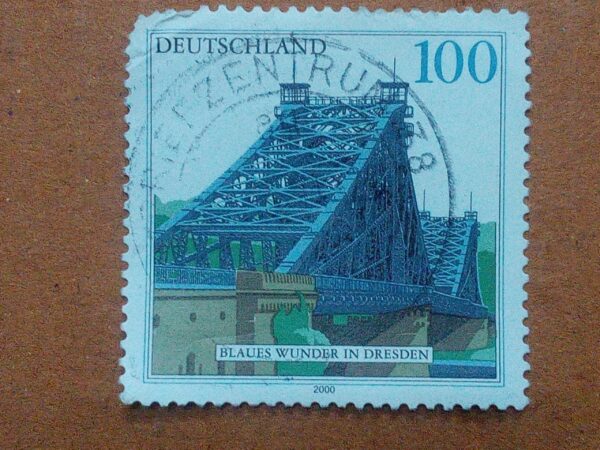 USED - DEUTSCHLAND 100 POSTAGE STAMP USED - DEUTSCHLAND 100 POSTAGE STAMP USED - DEUTSCHLAND 100 POSTAGE STAMP