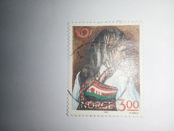 USED - NORGE 3.00 POSTAGE STAMP USED - NORGE 3.00 POSTAGE STAMP USED - NORGE 3.00 POSTAGE STAMP