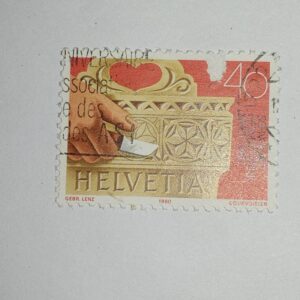 USED - HELVETIA 40 POSTAGE STAMP