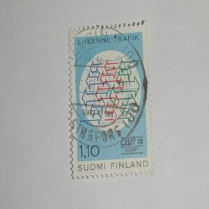 USED - SUOMI FINLAND 1,10 POSTAGE STAMP USED - SUOMI FINLAND 1,10 POSTAGE STAMP