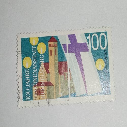 USED - 100JAHRE DIAKONENANSTALT RUMMELSDERG POSTAGE STAMP USED - 100JAHRE DIAKONENANSTALT RUMMELSDERG POSTAGE STAMP