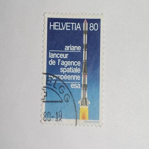 USED - HELVETIA 80 POSTAGE STAMP