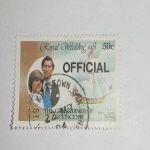 USED - THE GRENADINES OF ST. VINCENT 50C POSTAGE STAMP USED - THE GRENADINES OF ST. VINCENT 50C POSTAGE STAMP